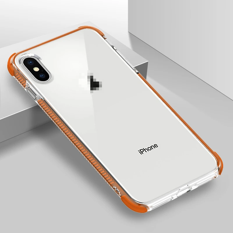 

For Samsung Galaxy S9 S10 Plus S10E Armor Shockproof Clear Case for IPhone X XR XS MAX 7 8 6S 6 Plus Gasbag Full Body Soft Cover