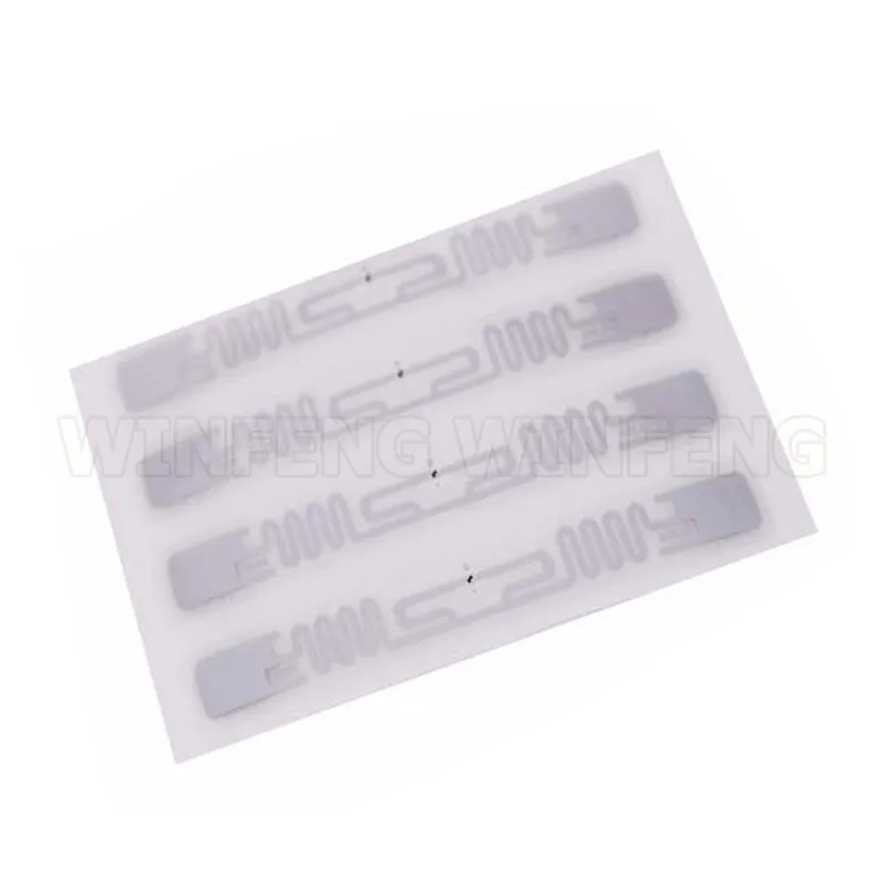 50 шт./лот UHF RFID бирка длинный диапазон 73*21 мм 860 960 МГц Пассивный бумажный ярлык с