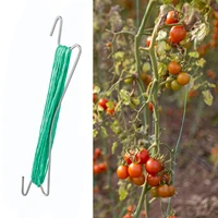 10pcs tomato plant holder botany stem vine strapping clips greenhouse hook nylon garden iron easy to use twine trellis