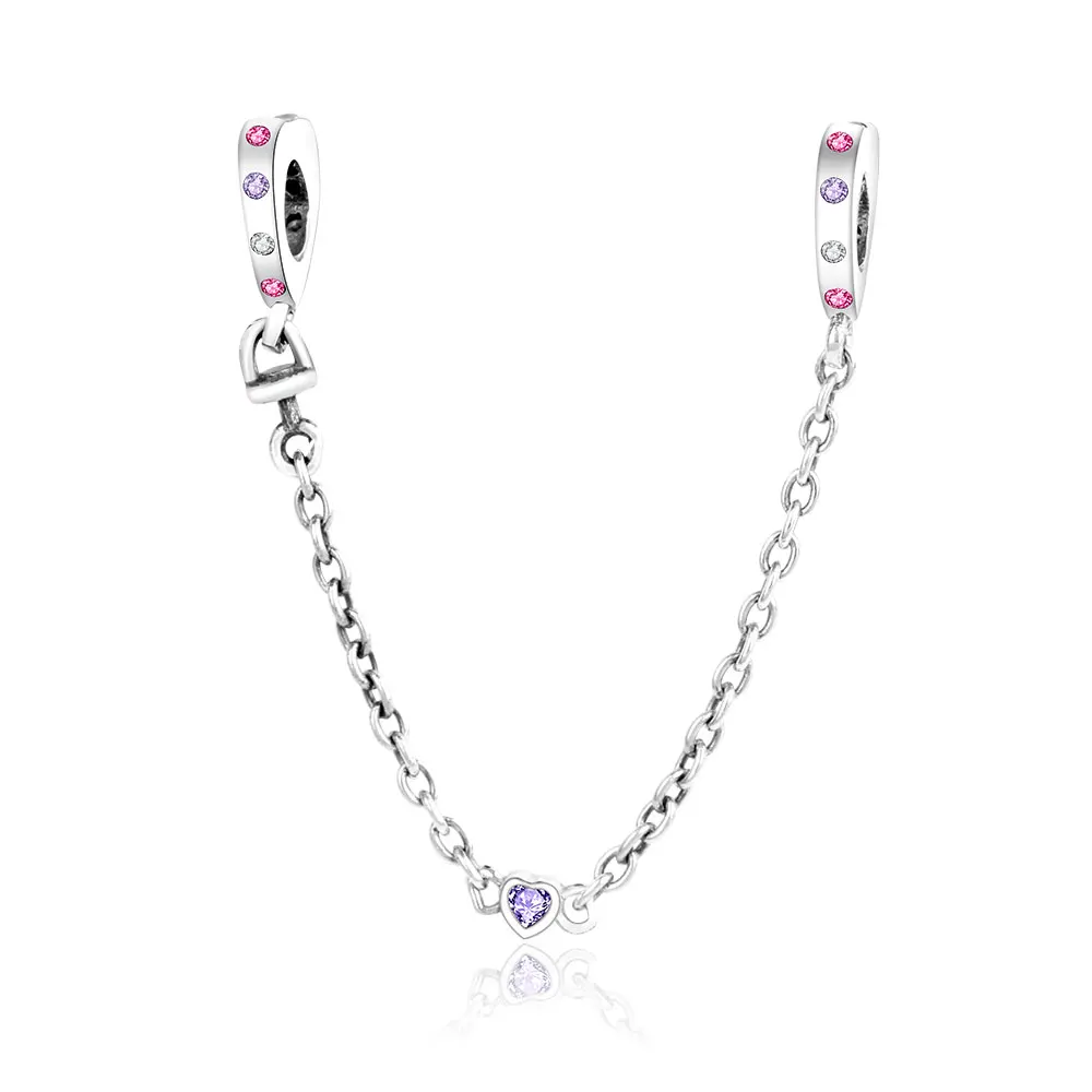 Wholesale Price Fit Charm Bracelet 925 Sterling Silver Spacer Safety Chain Beads DIY Jewelry Fow Women Popular Berloque | Украшения и