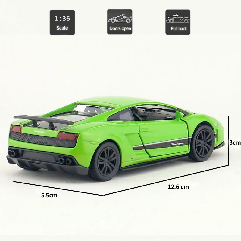 HOMMAT масштаб 1: 1 Gallardo LP 570 4 Superleggera модель автомобиля литой под давлением игрушечные