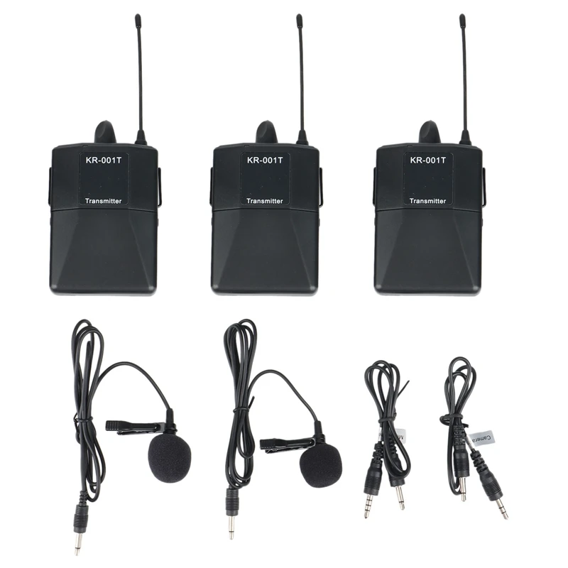 

Аудио UHF Беспроводной петличный микрофон с 30 выбираемыми каналами для DSLR камеры интервью живой записи