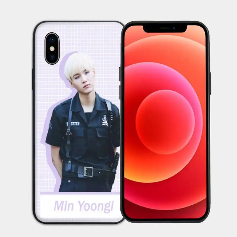 

Jimin suga Min Yoon Gi Bangtan Boys Phone Case for iphone 6s 7 8 plus xr xs 11 12pro max mini case
