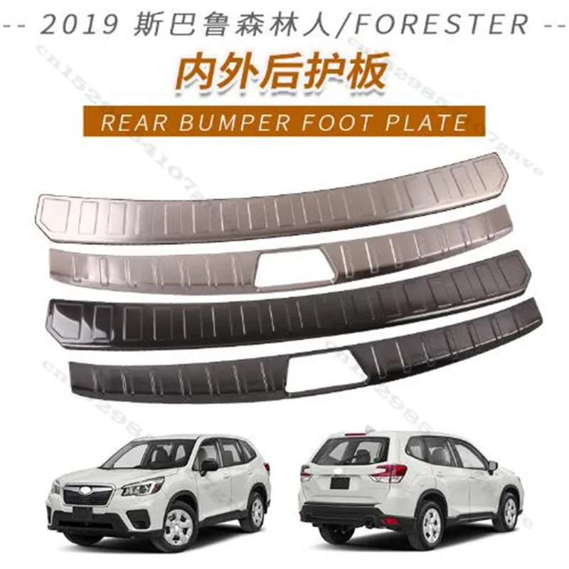 

Протектор для заднего бампера из нержавеющей стали для SUBARU FORESTER 2019-2021, протектор для багажника, задняя защита протектора, отделка, Стайлинг ...