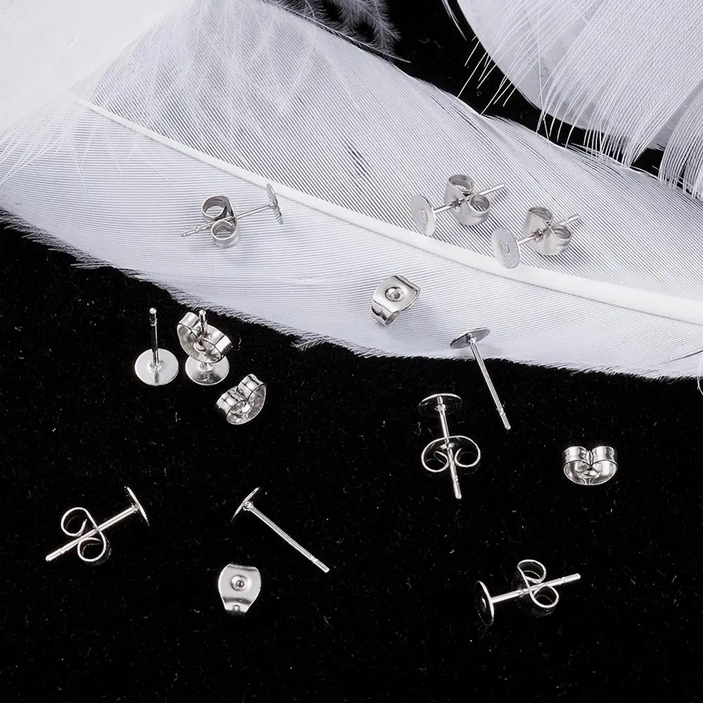 Основа Под сережки гвоздики из нержавеющей стали 304 Набор для изготовления