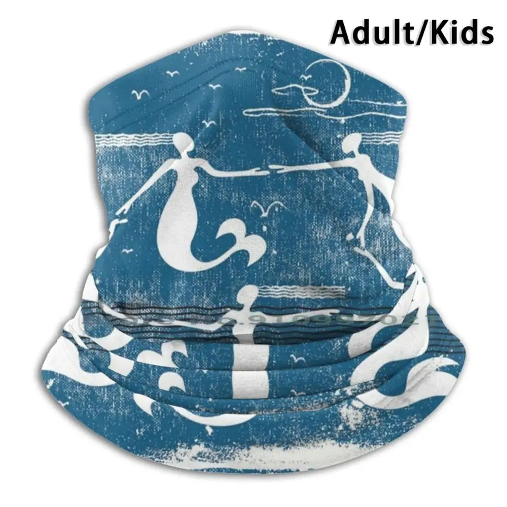 

Шарф-маска Cherish, теплая маска для шеи и лица, платок, бандана, маска-русалка, ночное небо, Русалка и звезда, Русалка