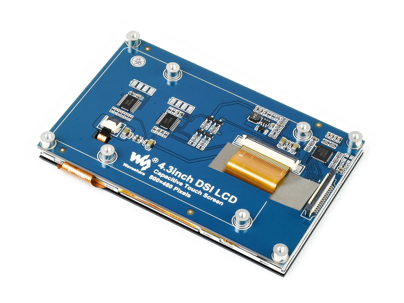 Waveshare 4 3 дюймовый емкостный сенсорный дисплей для Raspberry Pi 800*480 ips широкоугольный