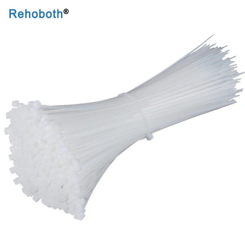 100 шт. самоклеящиеся нейлоновые кабельные стяжки пластиковые застежки на молнии 8