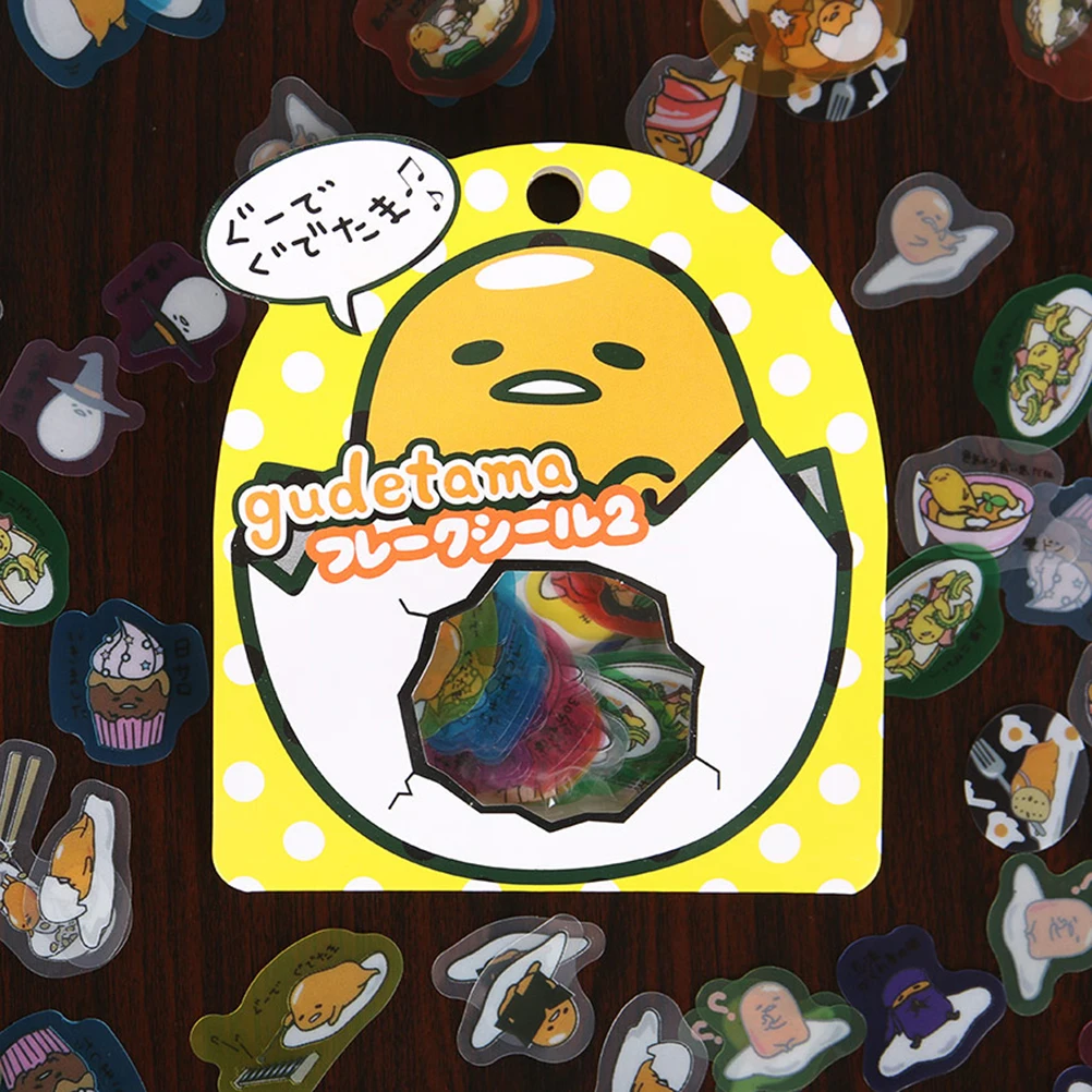 

Cute PVC 60 Pcs/Pack Lazy Egg Sealing Stickers Diary Label Stickers Pack Decorative Scrapbooking Diy Stickers 4 Style Kids Gift