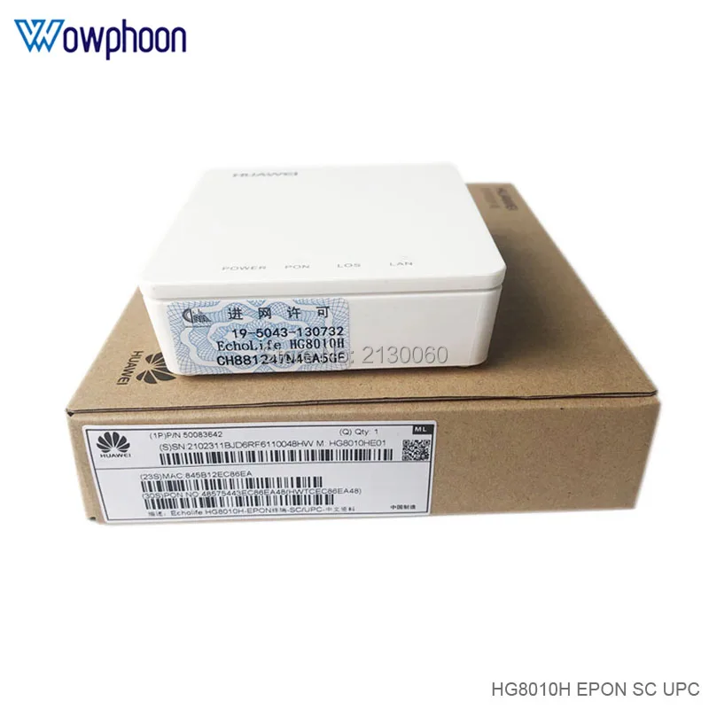 6 шт./лот английская версия Huawei HG8010H EPON ONU ONT Bridge Mode Одноместный LAN порт 1GE onu epon