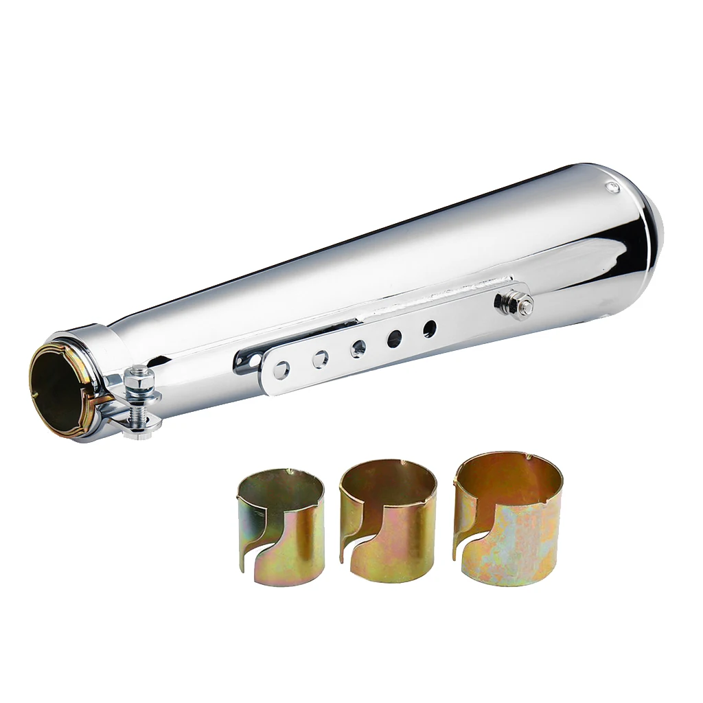 

Universal Exhaust Muffler Pipe Slip on Motorcycle Street Bike Exhaust Pipe, 445mm