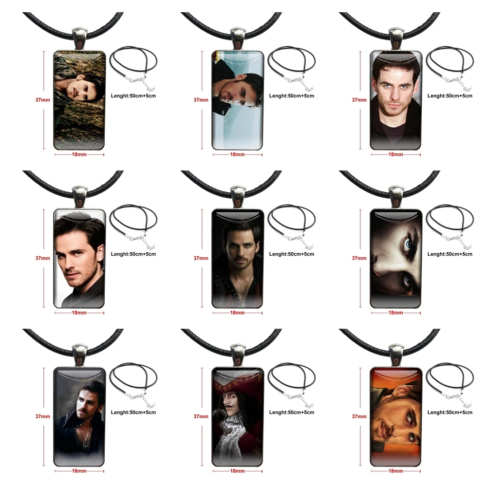 Красивый крючок капитана однажды на заказ для женщин, рождественский подарок, Цвет Бижутерия со стеклянными кабошонами стальной с длинной подвеской