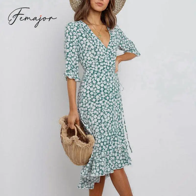 Женское винтажное платье миди с цветочным принтом осенне-зимнее модное высокой