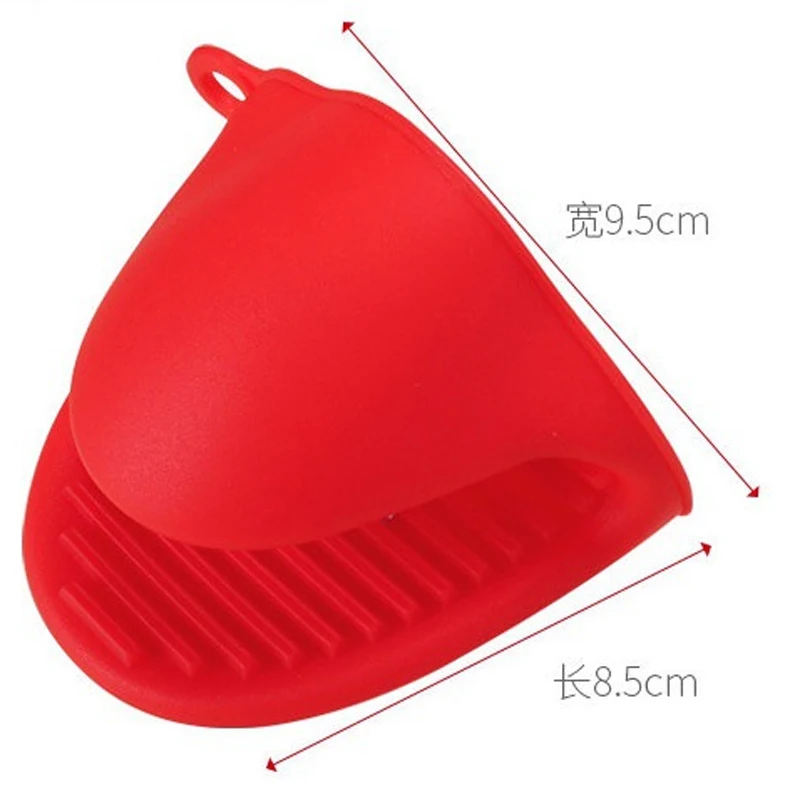 

1pc Thicken Silicone Baking Oven Mitts Microwave Oven Glove Anti-slip Pot Bowel Holder Clip Cooking Baking Oven Mitts Gadgets
