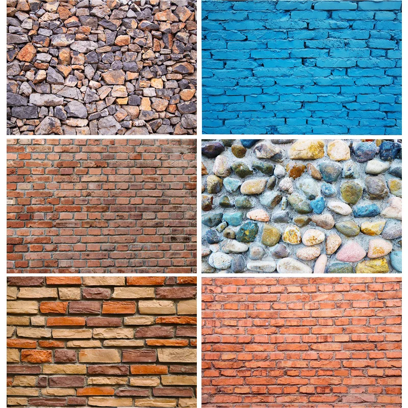 

SHENGYONGBAO Art Fabric Photography Backdrops Brick Wall and floor Scenery Theme Photo Studio Background 210116 WL-01