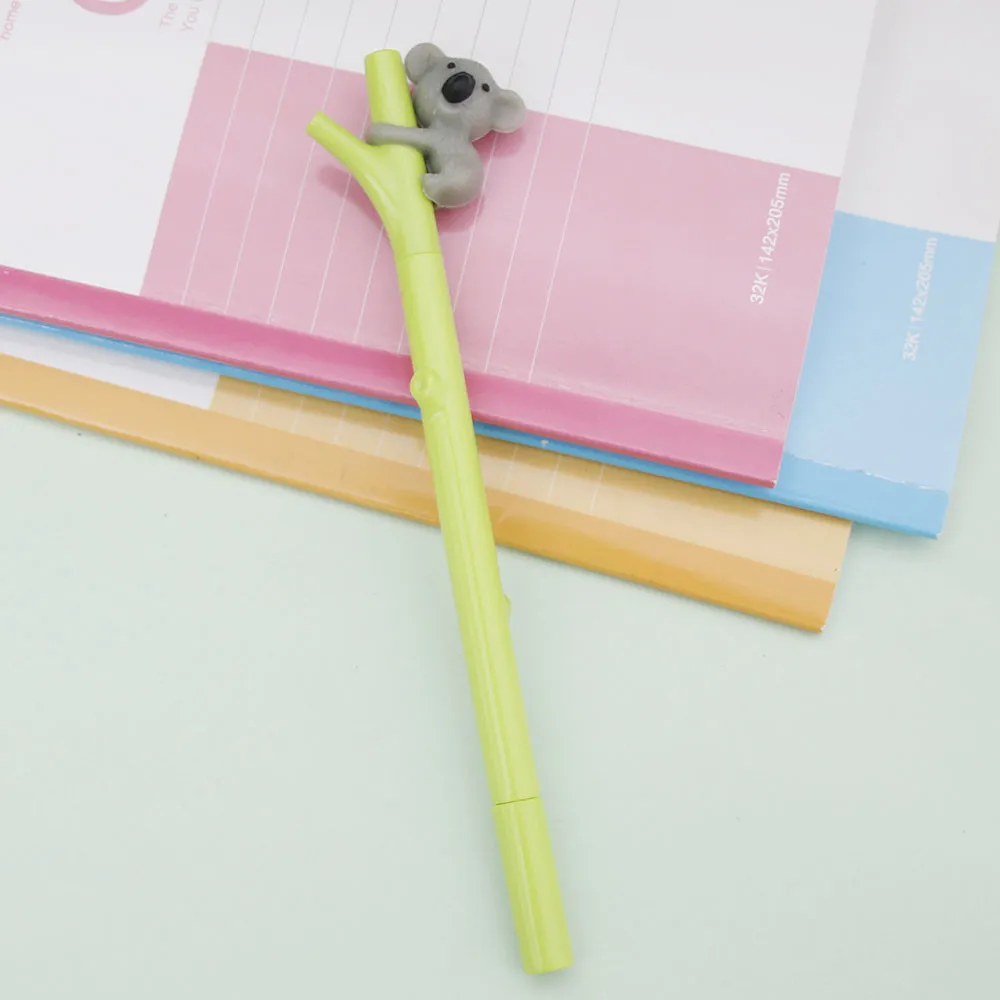 

Симпатичная мультяшная гелевая ручка Koala с чернилами, шариковые ручки, офисные и школьные принадлежности, черные чернила 0,5 мм