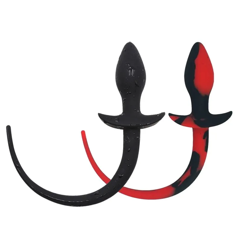 Silicone Puppy Play Dog Tail Smooth Anal Plug Prostate Massager G-Spot Tails Sexy Pet Roleplay SM Adult Sex Toys For Couple | Красота и