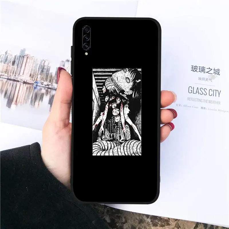

Japanese horror comic Phone Case For Samsung galaxy S 21 20 10 8 A 50 21s 51 71 70 40 20 20e note 10 plus Ultra 5g fe