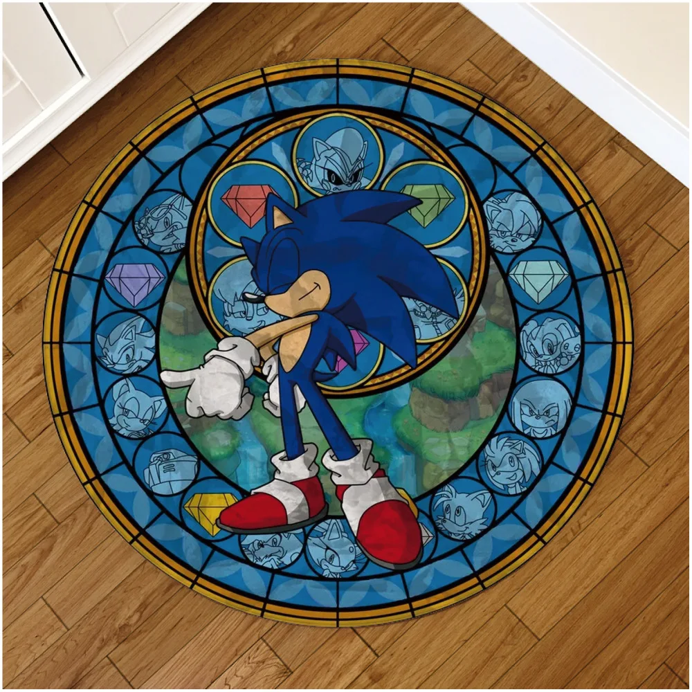 Аниме Kingdom Hearts Sonic Единорог Лошадь дверной коврик напольный коврик круглый ковер домашний ковер отель Гостиная Коврик противоскользящий