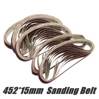 50pcs 15452mm aluminium oxide abrasive sanding belt wood metal polishing abrasive tool