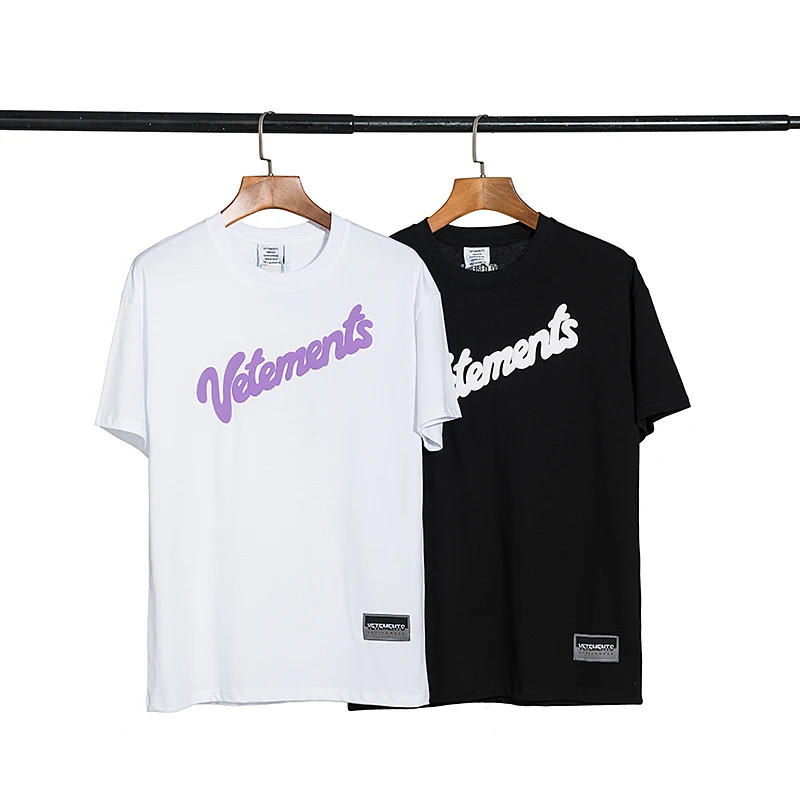 

Футболки Vetement с трехмерным логотипом и надписью для женщин и мужчин, лучшее качество, футболки для отдыха из чистого хлопка