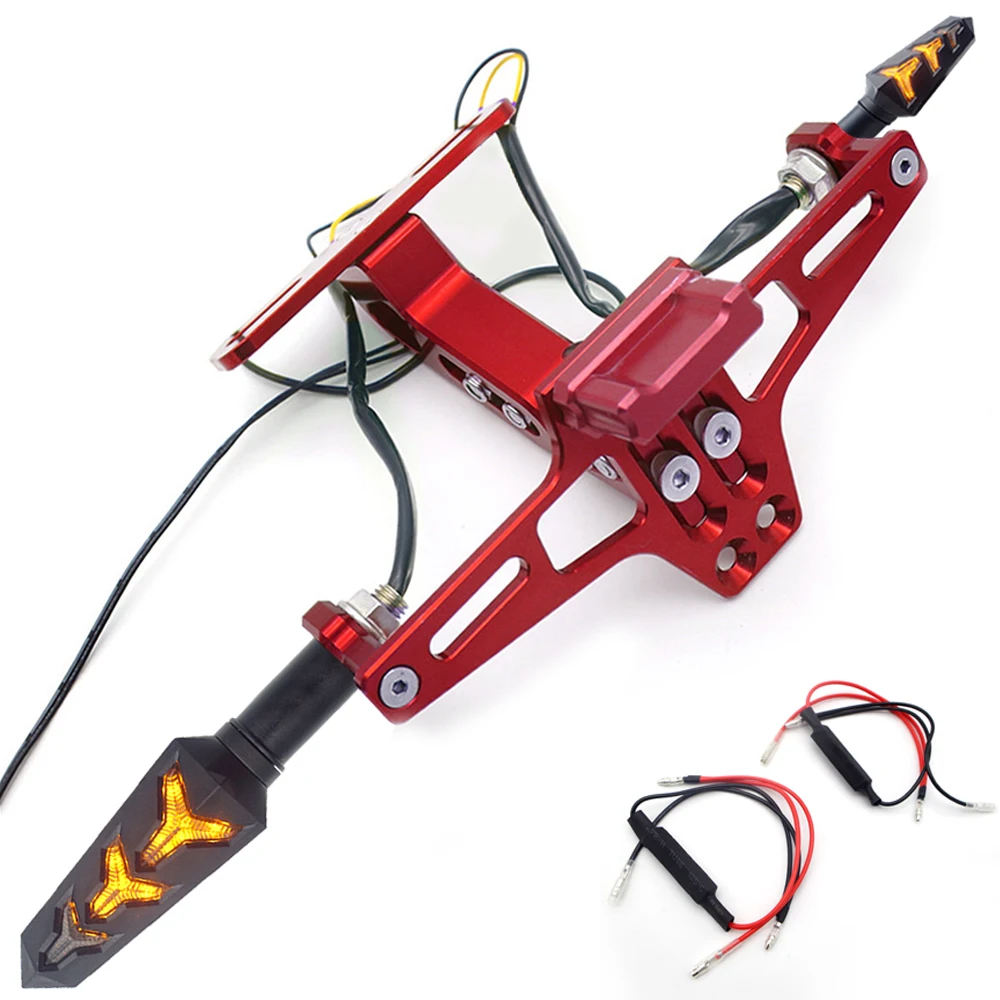 

FOR Kawasaki ninja moto yamaha xjr Ducati monster 796 honda monkey z50 Motorcycle license plate frame moto accessories #z50