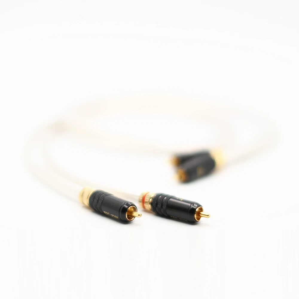 Hi end 5NOCC посеребренный HIFI 2RCA мужской аудиокабель RCA к аудио кабель|Кабели VGA| |