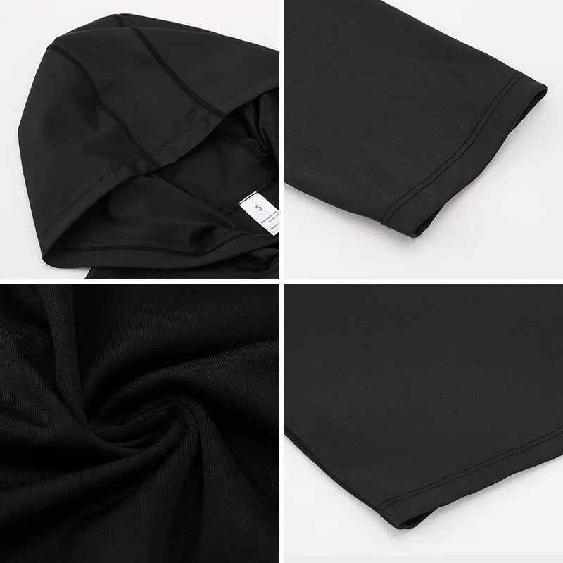 YEL Для мужчин куртки пуловер Фитнес спортивный костюм длинный рукав дышащий