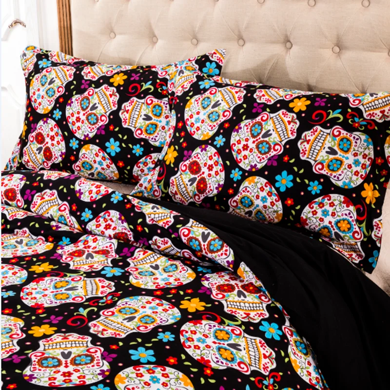 “Мультяшный Скелет 3D печати одеяло Постельное белье пододеяльники наволочка