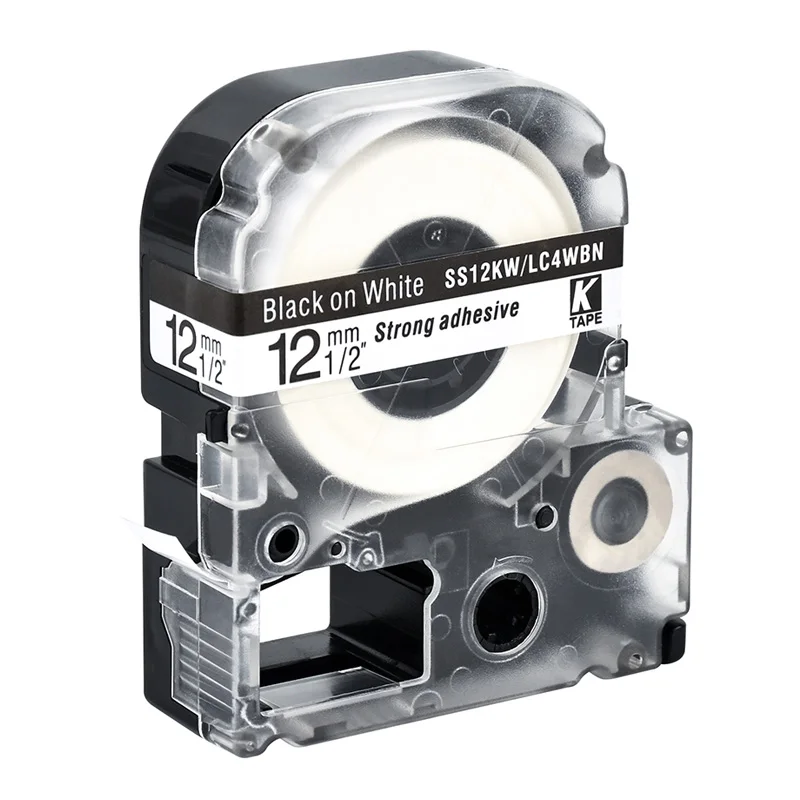 Многоцветная 12 мм совместимая этикетка Epson SS12KW/LC-4WBN SS9KW ST12KW ST9KW SC12YW лента для