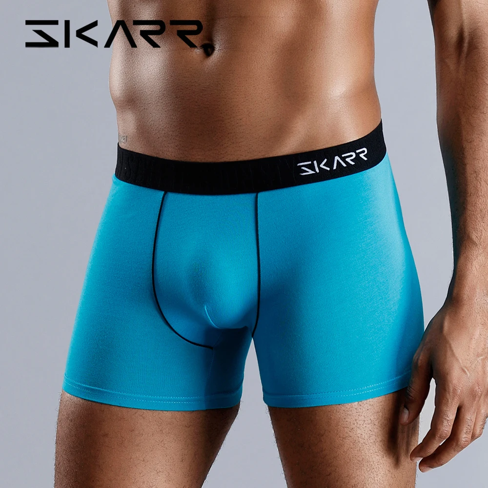 SKARR, мужское нижнее белье, боксеры, шорты, хлопок, бесшовные, забавные, под одежду, модал, сексуальное нижнее белье, Кальвин, Гей Трусики, 6xl