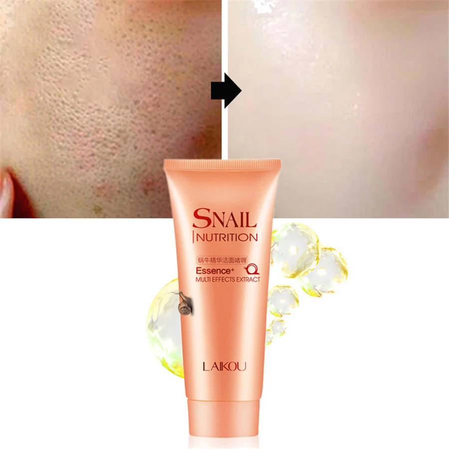 

Snail Facial Cleanser Facial Cleansing Rich Foaming Organic Natural Gel Daily Face Wash Anti Aging Deep Clean Cosmetics