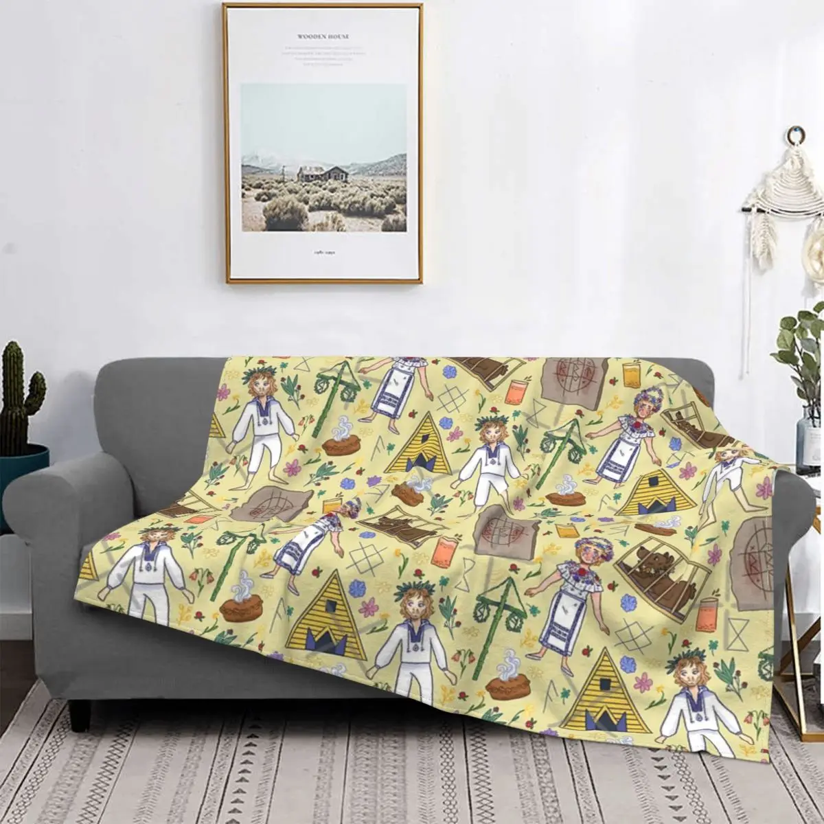 

Midsommar Pattern 1 Blanket Bedspread Bed Plaid Bed Plaid Anime Plush Plaid Blankets Blankets For Baby