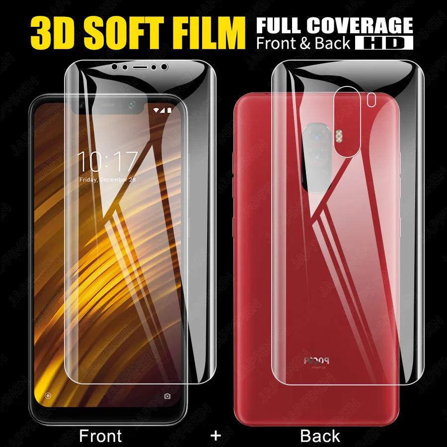 Передняя Задняя мягкая ТПУ пленка 3D полное покрытие Защита экрана для Xiaomi Mi 9T 9 8 SE