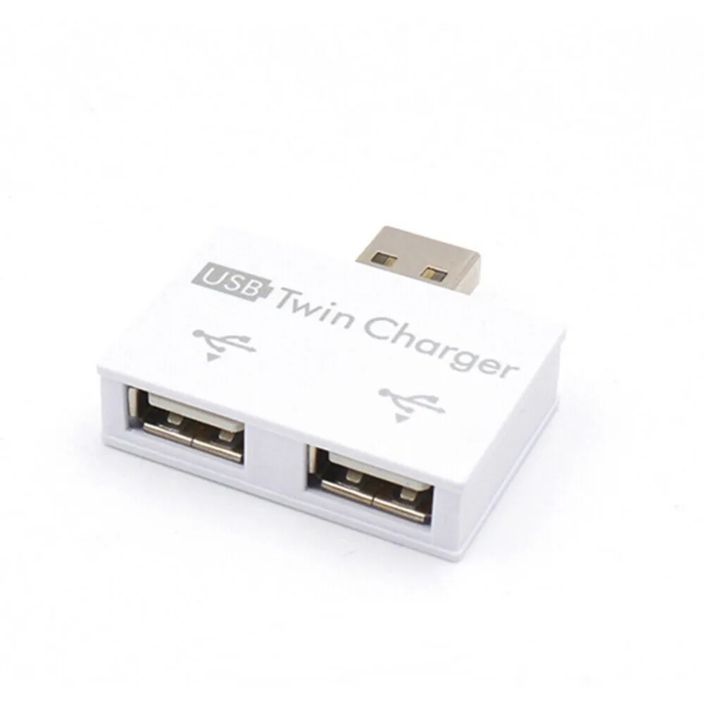 Высококачественный Универсальный мини usb хаб с 2 портами Адаптер зарядного