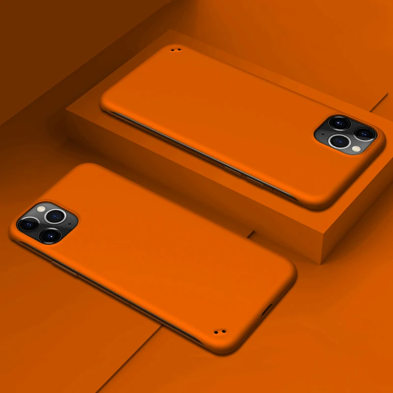 Безрамный чехол для телефона iPhone 11 Pro XR X XS Max SE 2020 6 6S 7 8 Plus 11Pro твердый тонкий
