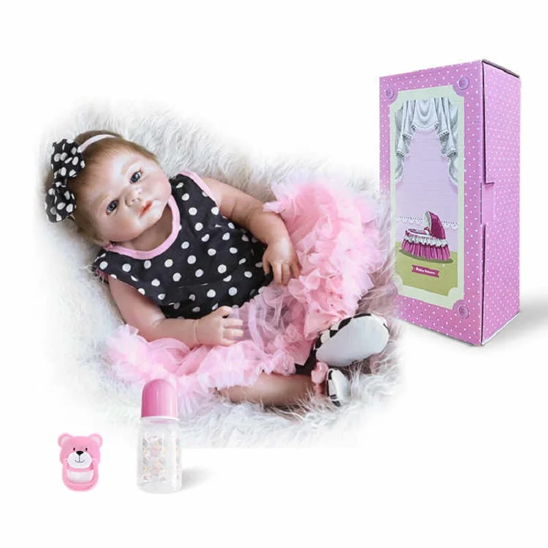 Кукла младенец игрушка мягкая силиконовая кукла Boneca Реалистичная с соской