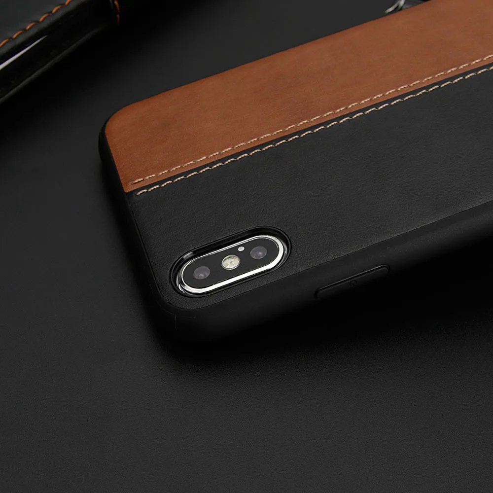 Роскошный чехол KISSCASE для iPhone XR XS Max X 7 8 Высококачественный винтажный кожаный