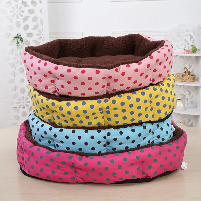 Кровать для домашних животных дом собак одеяло волна точка кровать поставщик |