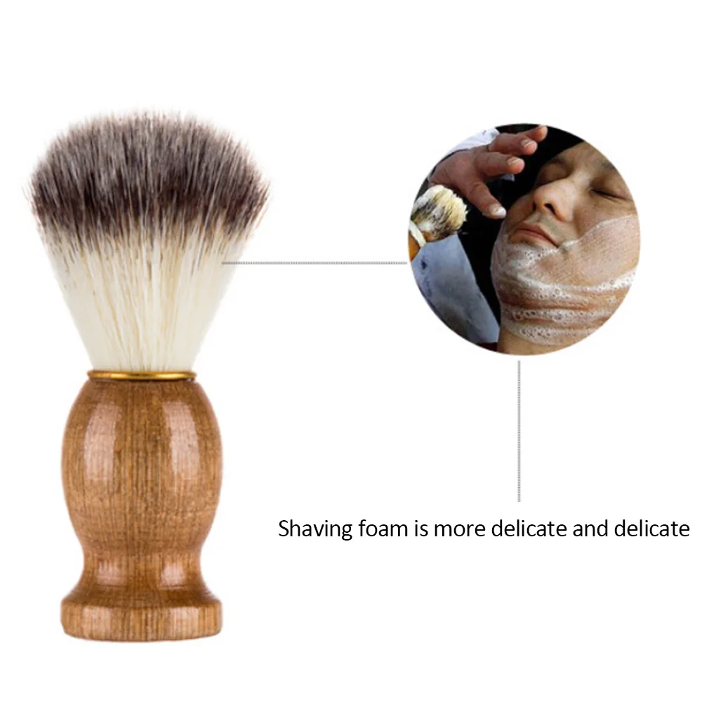 Мужская кисть для бритья из шерсти барсука салонная щетка чистки лица и бороды