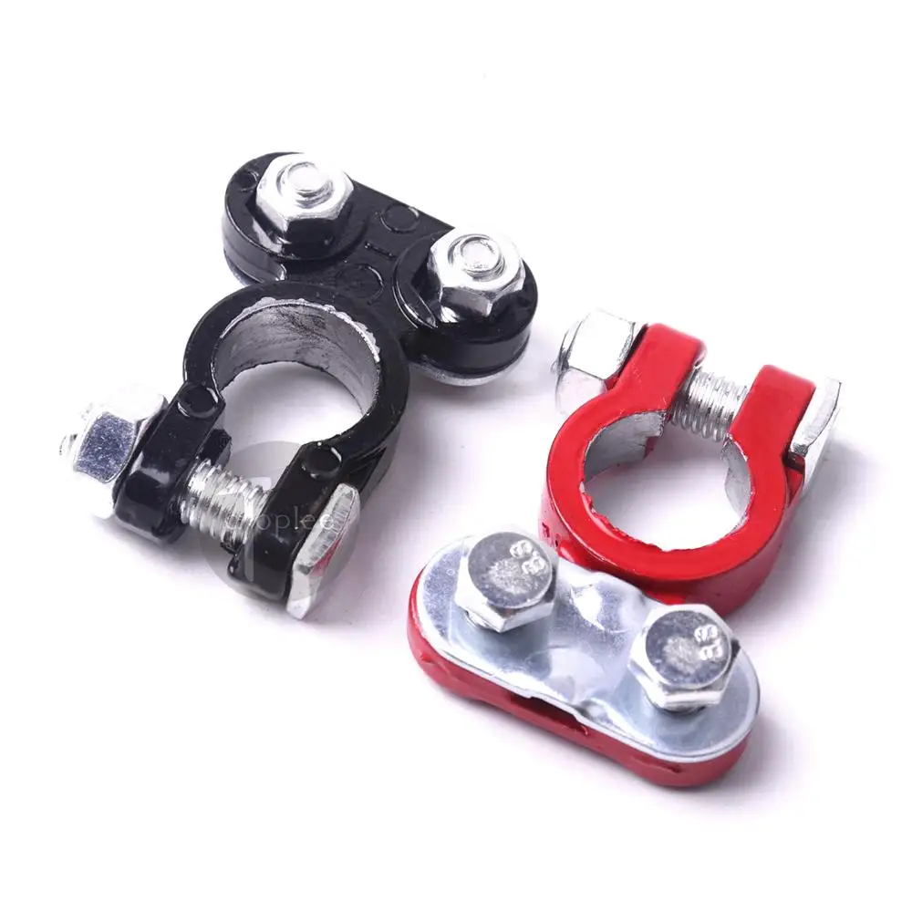 Высококачественные алюминиевые клеммы автомобильного аккумулятора 2 шт. 5 х3 см