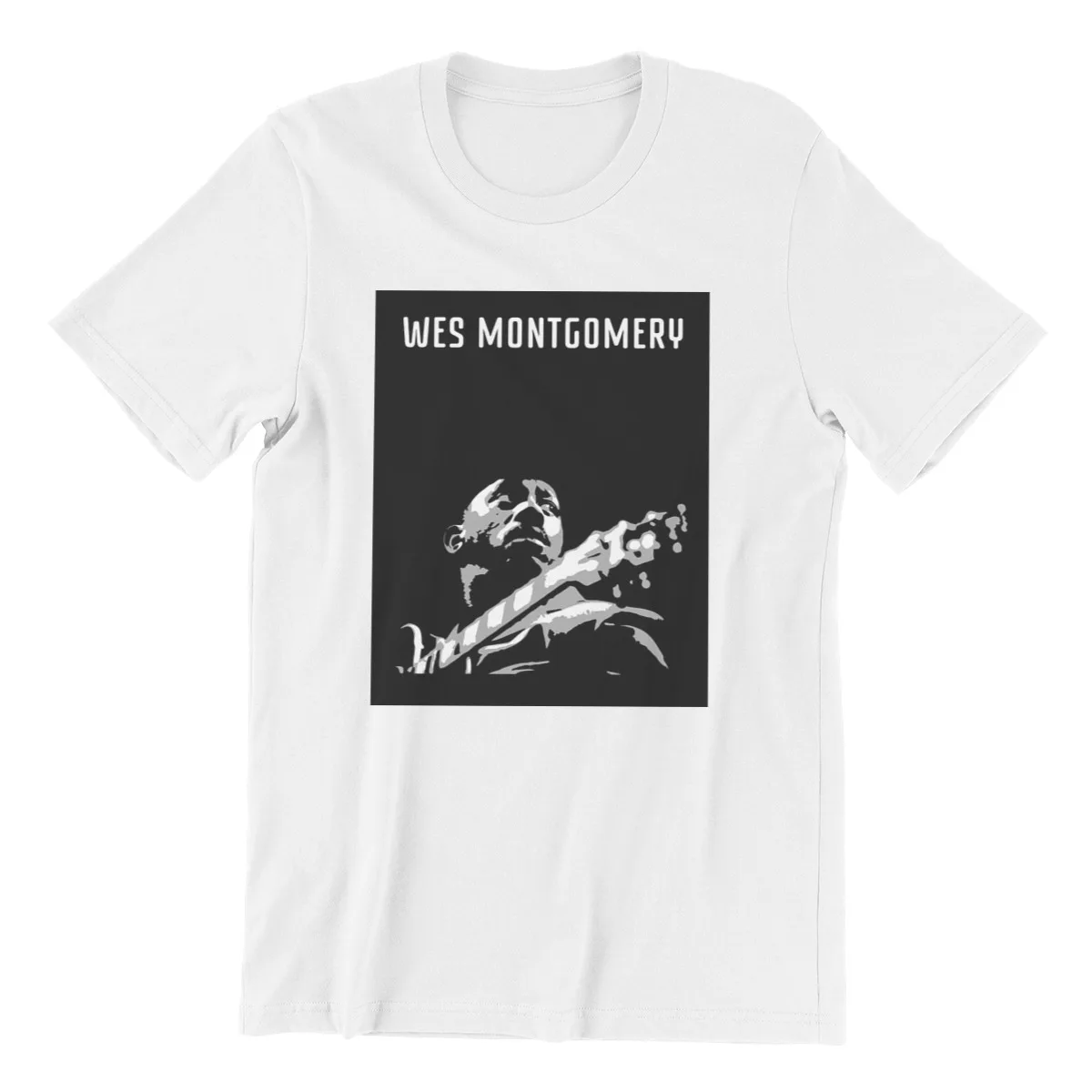 Фото Футболка Tribute to Wes Montgomery с коротким рукавом, летняя графическая Мужская футболка для девушек, 137205 №2