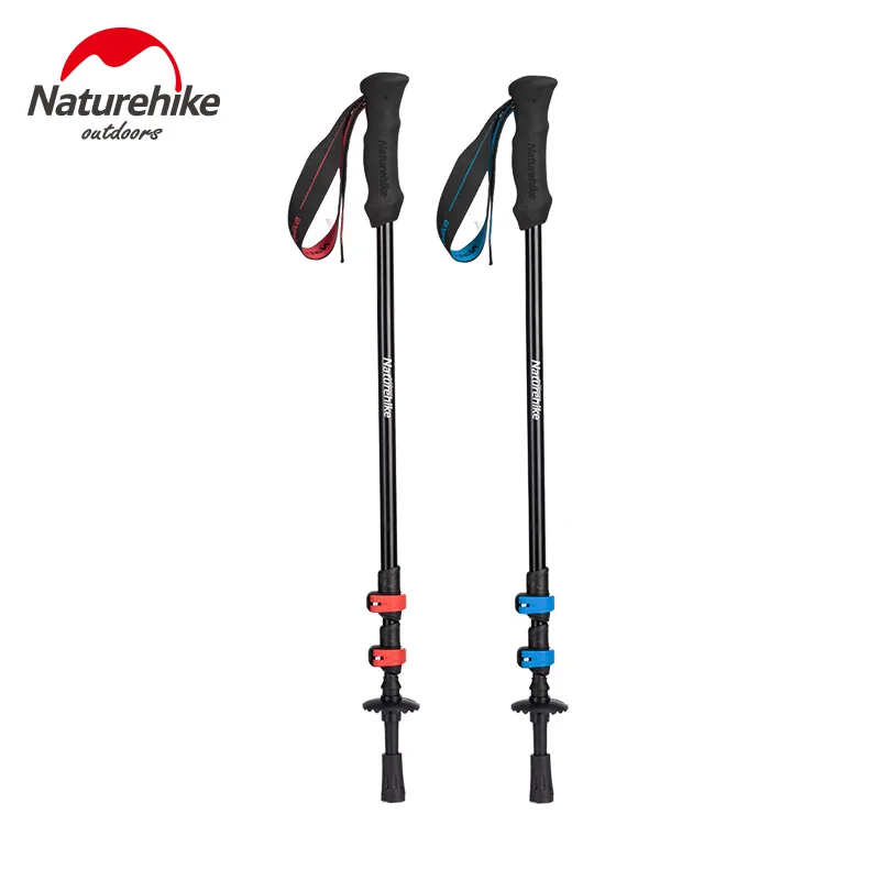 Палка для трекинга Naturehike алюминиевый сплав 3 секционный Внешний замок