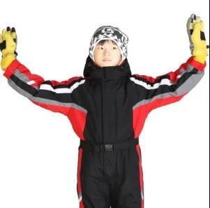 2019 лыжные костюмы Детский водонепроницаемый комбинезон для прогулок на открытом