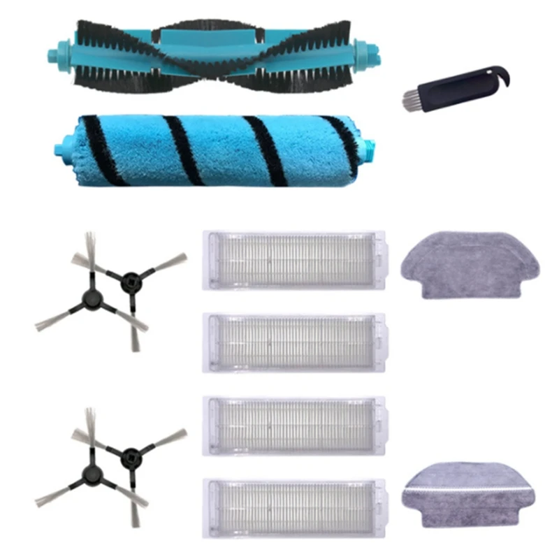 

TOP!-Main Side Brush Mop Rag for Viomi V2 Pro V3 HEPA Filter V-RVCLM21B Mijia STYJ02YM Conga 3490 Accessories