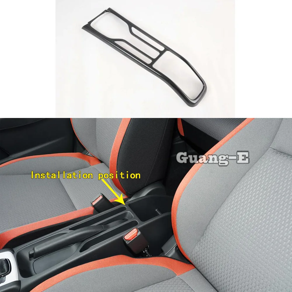 

Car Styling Cover ABS Inside Inner Middle Shift Stall Paddle Cup Switch Frame Lamp Trim Armrest For Honda Fit Jazz 2020 2021
