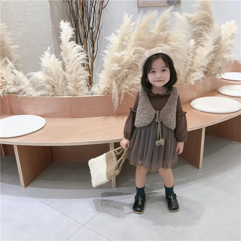 Новое поступление 2019 года комплекты одежды в Корейском стиле сезон осень платье