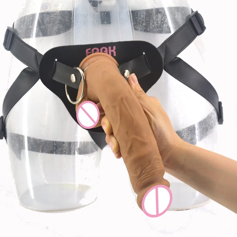 FAAK фаллоимитатор кожаные штаны пенис Анальная пробка Мужской корень женский lala