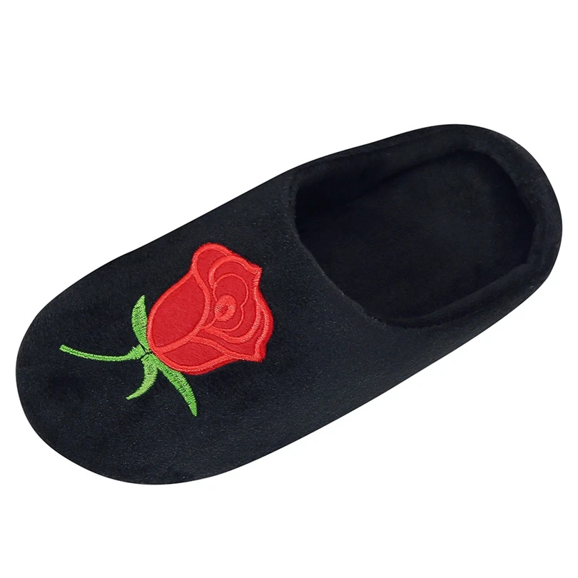 Мужские и женские хлопковые домашние тапочки милые шлепанцы зимняя теплая