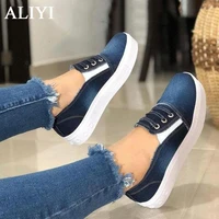 womens canvas shoes 2021 autumn new slip on larged size flats 35 43 size comfortable shallow ladies loafers female sneakers